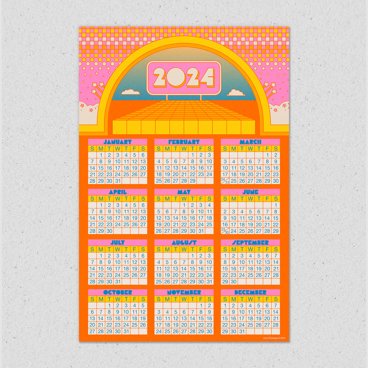 2025 Gateway Calendar Print Circa 78 Designs