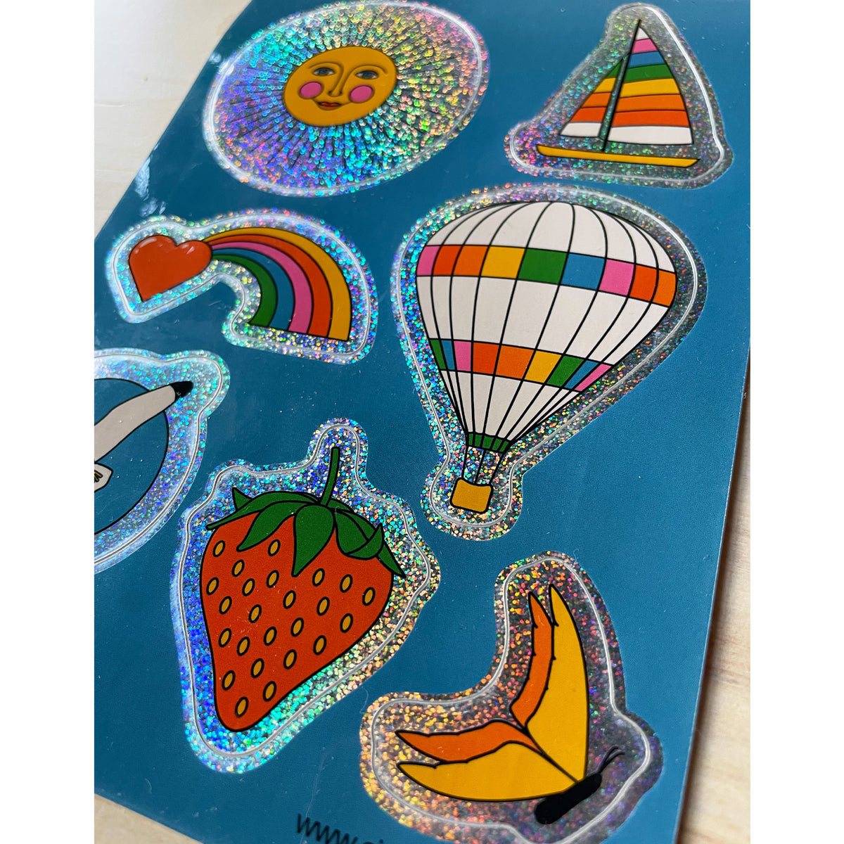 Rainbow Glitter Sticker Sheet – Circa 78 Designs